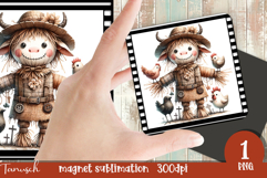 retro spooky Halloween MAGNET sublimation PNG Product Image 1