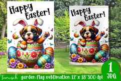 happy EASTER Sublimation / hatching Egg / Garden Flag Product Image 1