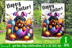 happy EASTER Sublimation / hatching Egg / Garden Flag Product Image 1