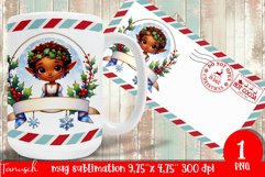 cute christmas MUG wrap Sublimation PNG Product Image 1