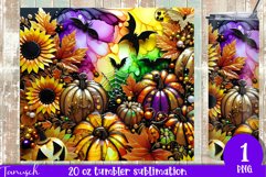 funny FALL Pumpkin with Bow 20 oz Tumbler sublimation PNG Product Image 1