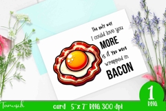 funny food card love Sublimation PNG Product Image 1