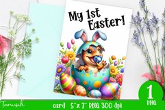 happy EASTER Sublimation / hatching Egg / card printable Product Image 1