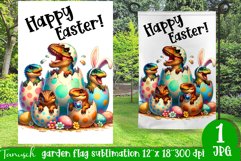 happy EASTER Sublimation / hatching Egg / Garden Flag Product Image 1
