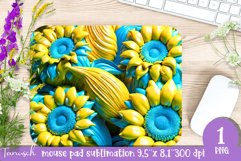Sunflowers Garden mouse pad sublimation / watercolor design Product Image 1