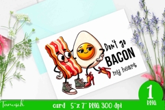 funny food card love Sublimation PNG Product Image 1