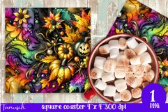 FALL Pumpkin, LEAVES &amp; Sunflowers square coaster bundle Product Image 6