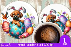 happy EASTER round coaster Sublimation hatching Egg bundle Product Image 21
