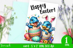 happy EASTER Sublimation / hatching Egg / card printable Product Image 1