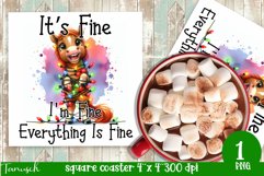 funny christmas funny SQUARE COASTER BUNDLE Product Image 14