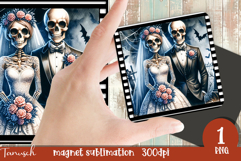 retro spooky Halloween MAGNET sublimation PNG Product Image 1