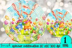 EASTER bunny wind spinner sublimation rabbit design bundle Product Image 8