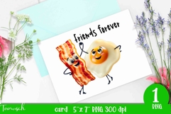funny food card love Sublimation PNG Product Image 1
