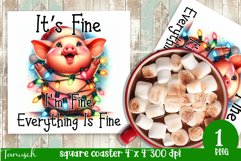 funny christmas funny SQUARE COASTER BUNDLE Product Image 16
