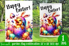 happy EASTER Sublimation / hatching Egg / Garden Flag bundle Product Image 4
