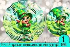 St Patrick LUCKY wind spinner sublimation design Product Image 1