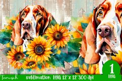 watercolor Bracco Italiano dog sublimation PNG Product Image 1