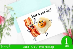 funny food card love Sublimation PNG Product Image 1