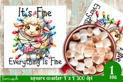 funny christmas funny SQUARE COASTER BUNDLE Product Image 17
