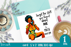 retro housewife funny woman card sublimation design PNG Product Image 1