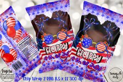 Patriotic Chip Bag Sublimation afro puffs Bundle 4 designs Product Image 2