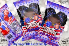 Patriotic Chip Bag Sublimation afro puffs Bundle 4 designs Product Image 1