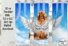 Memorial COCKER SPANIEL dog 20 oz tumbler sublimation Product Image 1