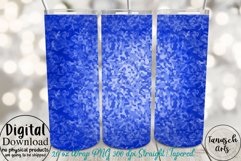 20oz Tumbler watercolor camouflage BLUE Sublimation wrap Product Image 3