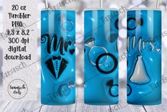 3d inflated wedding sublimation tumbler, puff wrap BUNDLE Product Image 4