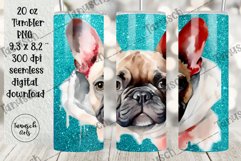 20oz glitter tumbler peeking dog mix breeds Sublimation Product Image 13