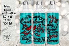 3d puff christmas sublimation wine bottle, 3d inflate wrap Product Image 1