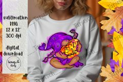 halloween sexy witch girl gnome Sublimation PNG Product Image 2