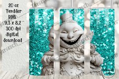 3d gothic christmas ugly snowman plaster 20oz tumbler Bundle Product Image 2
