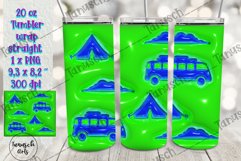 3d puff camping sublimation tumbler, 3d inflate wrap Product Image 2