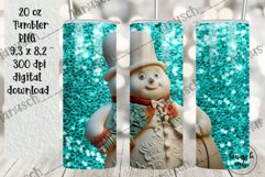 3d gothic christmas ugly snowman plaster 20oz tumbler Bundle Product Image 3