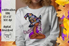 halloween sexy witch african american girl gnome Sublimation Product Image 2