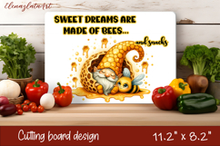 Gnomes honey and bees Cutting Board PNG Product Image 1
