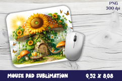 Summer mushroom house | mushroom house mouse pad Product Image 1