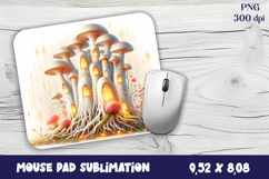 Summer mushroom house | mushroom house mouse pad Product Image 1