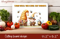Gnomes honey and bees Cutting Board PNG Product Image 1