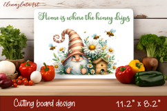 Gnomes honey and bees Cutting Board PNG Product Image 1