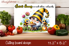 Gnomes honey and bees Cutting Board PNG Product Image 1