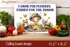 Gnomes honey and bees Cutting Board PNG Product Image 1