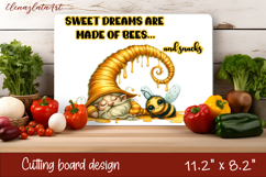 Gnomes honey and bees Cutting Board PNG Product Image 1