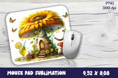 Summer mushroom house | mushroom house mouse pad Product Image 1
