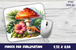 Summer mushroom house | mushroom house mouse pad Product Image 1