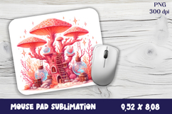 Sea mushroom house | mushroom house mouse pad Product Image 1
