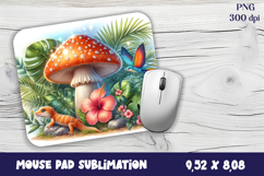 Summer mushroom house | mushroom house mouse pad Product Image 1