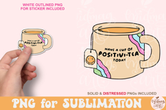 Have a Cup of Positivi-tea PNG, Tea Quote Product Image 2