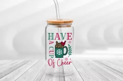 Have a cup of cheer SVG, Christmas Libbey SVG Design Product Image 3